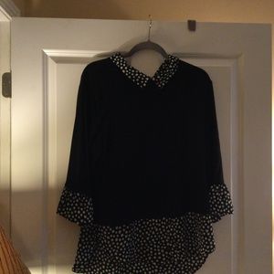 Blouse under sweater shirt